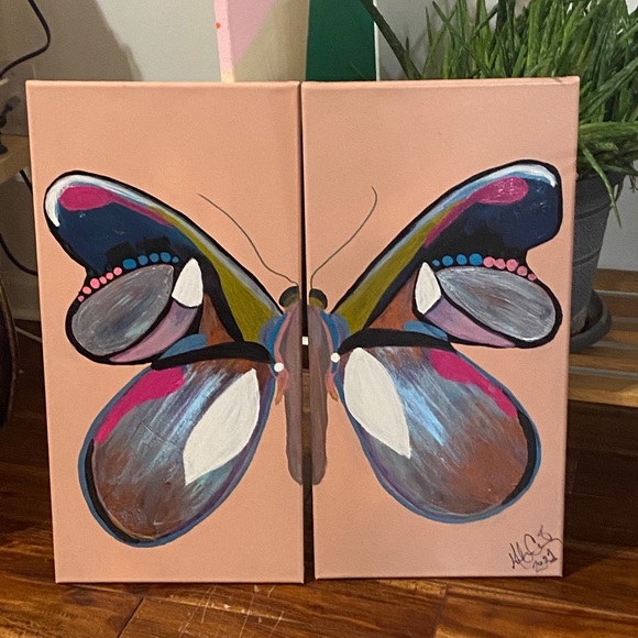 2 - 12” x 24” Hand Paintings on Canvas
